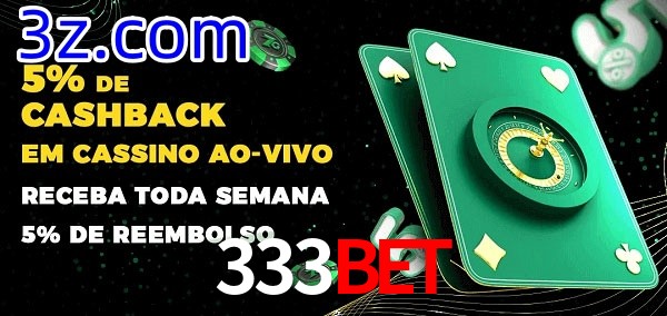 Promoções do cassino ao Vivo 333BET